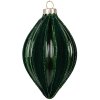 Clayre & Eef Vánoční koule zelená 7x12 cm