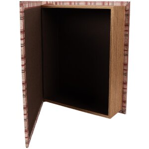 Clayre & Eef 6H2465 Sada krabic ve tvaru knih (3) hnědo-červená