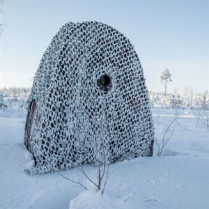 Buteo Photo Gear 3D-listí Maskovací síť Camo Sníh 2,4x3 m