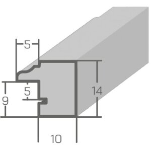 MendeFrames Oblouký dřevěný fotorámeček orce s zlatou hranou