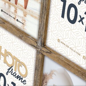 ZEP Dřevěný rámeček Bregenz pro 4 fotky 10x15 cm hnědý