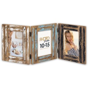 ZEP Nyon obrazový rámek pro 3 fotky 10x15 cm rustikální dřevěný