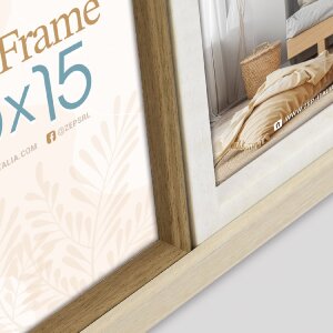 ZEP SH346 PS Multifunkční rám pro 3 fotografie 10x15 cm, přírodní bílá a březová