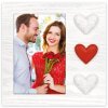 ZEP Dřevěný rámeček Adele 10x15 cm s třemi srdci