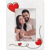 ZEP Dřevěný portrétní rám Zoe s motivem srdce 10x15 cm