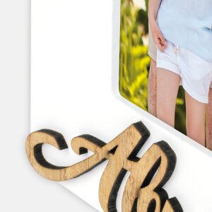 ZEP Dřevěný obrazový rám Abuelos 10x15 cm vysoký bílý