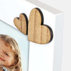 ZEP Dřevěný fotořám Maminka bílý vysoký 10x15 cm