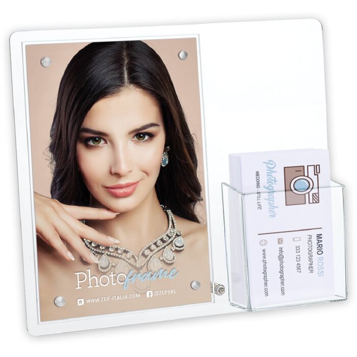 ZEP Acryl-Fotorahmen Lowell 10x15 cm – moderní fotopříčník s vizitkami