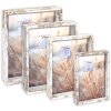 ZEP Sada dřevěných rámečků Ravenna staré bílé 10x15–20x25 cm