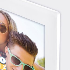 ZEP TZ46W Magnetický akrylový rámek 10x15 cm bílý