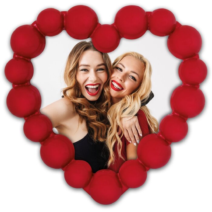ZEP Fotorahmen Jodie 13x13 cm červený srdcovitý rámeček