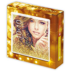 ZEP Glitter Fototrahmen Shake Frame Gold 10x10 cm