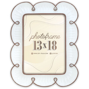 ZEP Fotorámeček Nuvola 10x15/13x18 Hnědý/Bílý - Květina