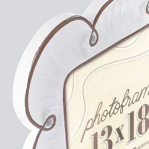 ZEP Fotorámeček Nuvola 10x15/13x18 Hnědý/Bílý - Květina