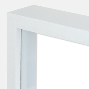 ZEP Dřevěný fotorámeček Alice – bílý/přírodní 30x30/40 cm