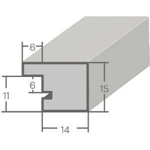 MendeFrames H14C Rám z masivu s kořenovou dekorací