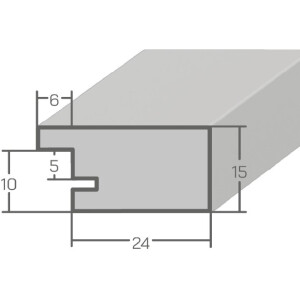 MendeFrames Dřevěný rám H14D – světlé/tmavé dřevo 3cm