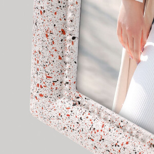 ZEP Fotorámeček Pollock Terrazzo - Bílá, Šedá, Hnědá (10x15, 13x18, 15x20 cm)