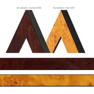 MendeFrames Dřevěný fotorámeček H14E s kořenovou dekorací