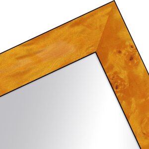 MendeFrames Zrcadlo na zeď s kmenovým dřevem, světlé nebo tmavé, různé rozměry