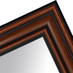 MendeFrames Zrcadlo na stěnu dřevěné ořechové 70x70 cm