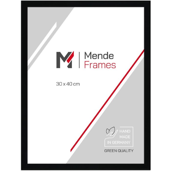 MendeFrames H080 Dřevěný rám černý 20x28 cm s normálním sklem