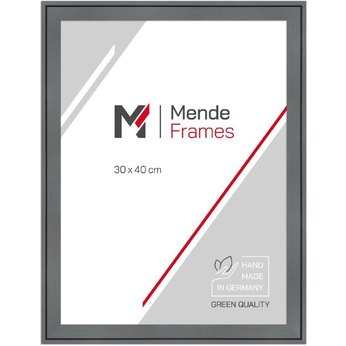 MendeFrames Dřevěný fotorámeček šedý 30x30 cm s normálním sklem