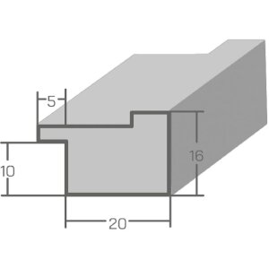 MendeFrames Dřevěný rám H120 červený 30x40 cm s muzejním sklem
