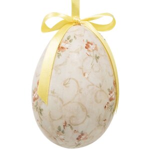 Clayre & Eef 65908 Sada 6 závěsných dekorativních vajec Ø 7x10 cm