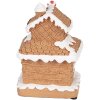 Clayre & Eef Dekorační domeček s LED 11x10x17 cm