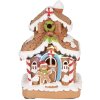 Clayre & Eef Dekorační domeček s LED 11x10x17 cm