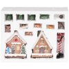 Clayre & Eef Dekorační domky s LED - Set 17 - 9x8x13 cm