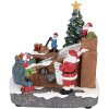 Clayre & Eef Dekorace Santa Claus s LED 20x16x20 cm