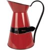 Clayre & Eef 6Y5900L Dekorativní konvice 22x17x27 cm červená/černá