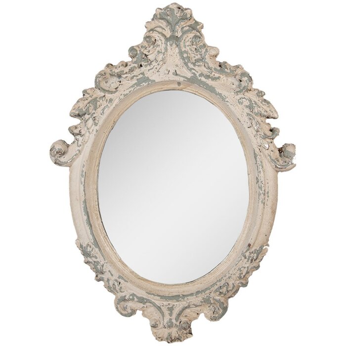 Clayre & Eef Zrcadlo 46x3x64 cm Béžovo-šedé