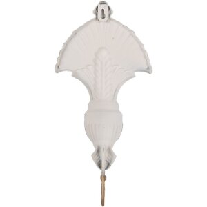 Clayre & Eef Nástěnný háček 16x4x33 cm béžovo-hnědý