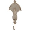 Clayre & Eef Nástěnný háček 16x4x33 cm béžovo-hnědý