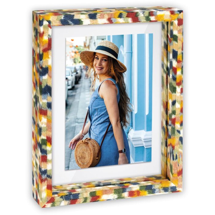 ZEP Dřevěný fotorámeček Recife – Oboustranný, plovoucí sklo