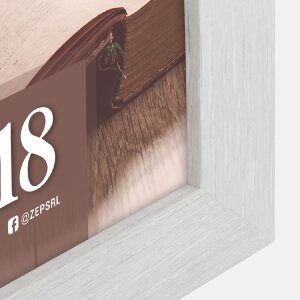 ZEP Dřevěný fotorámeček Renton – šedá/bílá/přírodní