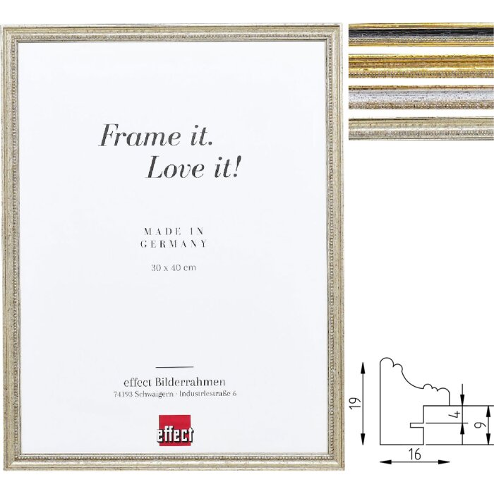 Effect Dřevěný fotorámeček Profil 66 - Masiv, mnoho velikostí a barev