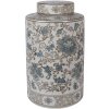 Clayre & Eef dekorativní květináč s víkem Ø 18x30 cm