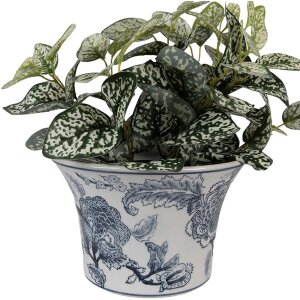 Clayre & Eef dekorativní keramický květináč Ø 22x15 cm