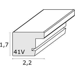 Deknudt Doppelrahmen – černý plastový rámeček na 2x10x15 cm s křišťálovým sklem
