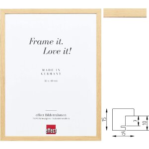 Effect dřevěný rám Profil 70 ořechový – moderní masivní rám s museumským sklem