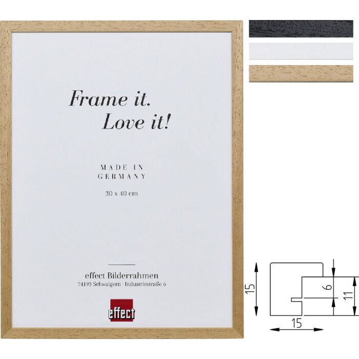 Effect Rám na obrazy z masivního dřeva s kastovým profilem