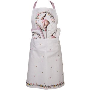 Clayre & Eef Ochrana rukou do pece 18x30 cm bežovo-hnědá