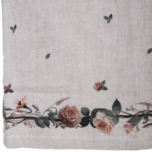 Clayre & Eef kuchyňská zástěra 70x85 cm bežová-břidlicová