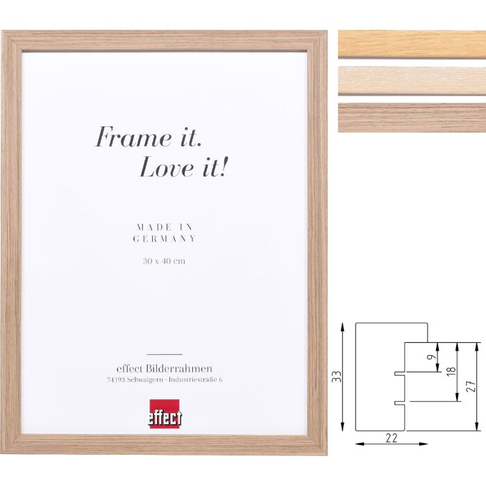 Effect Dřevěné zrcadlo Profil 54 – Rustikální zrcadlo ve stylu Shabby-Chic