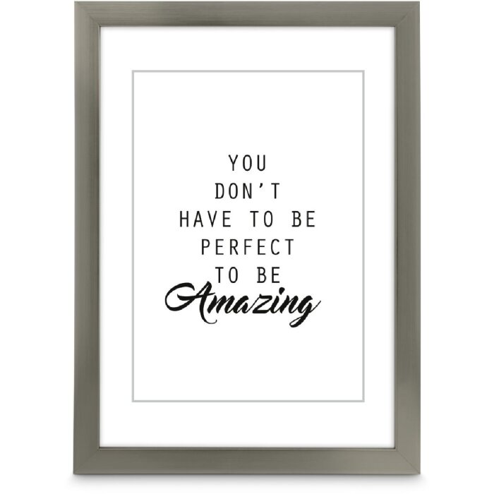 Hama plastový rámek Chiaro ocelový šedý 40x50 cm