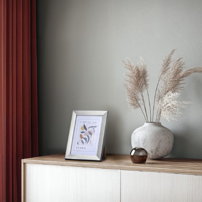 Hama Plastový rámeček Flora, stříbrný, 10x15 cm